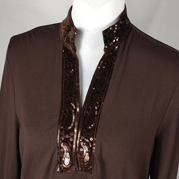 Talbots Sequined Blouse   - Picture 2 of 8